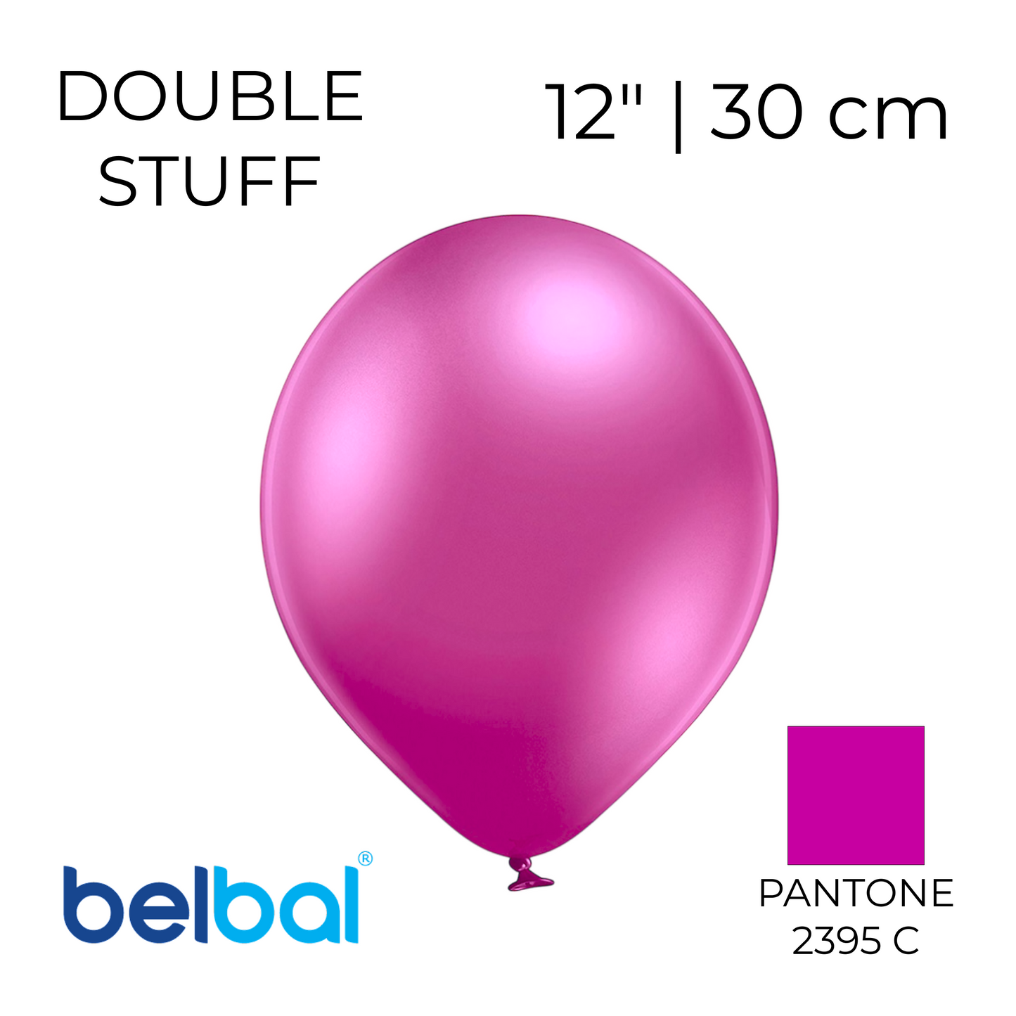 Double Stuff Belbal 12" Fuchsia | 601 in 034 (25 pcs)