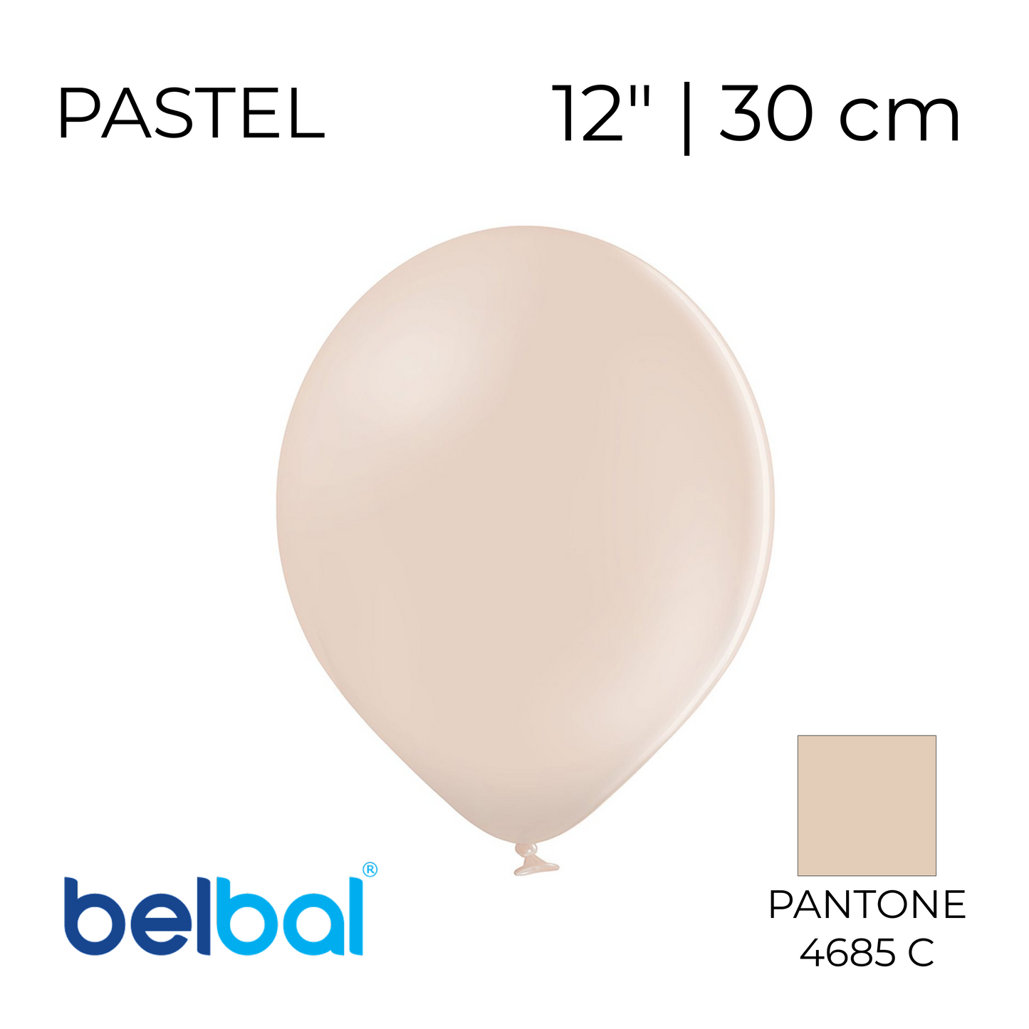 Belbal 12” | Pastel 489 Alabaster (50 pcs)