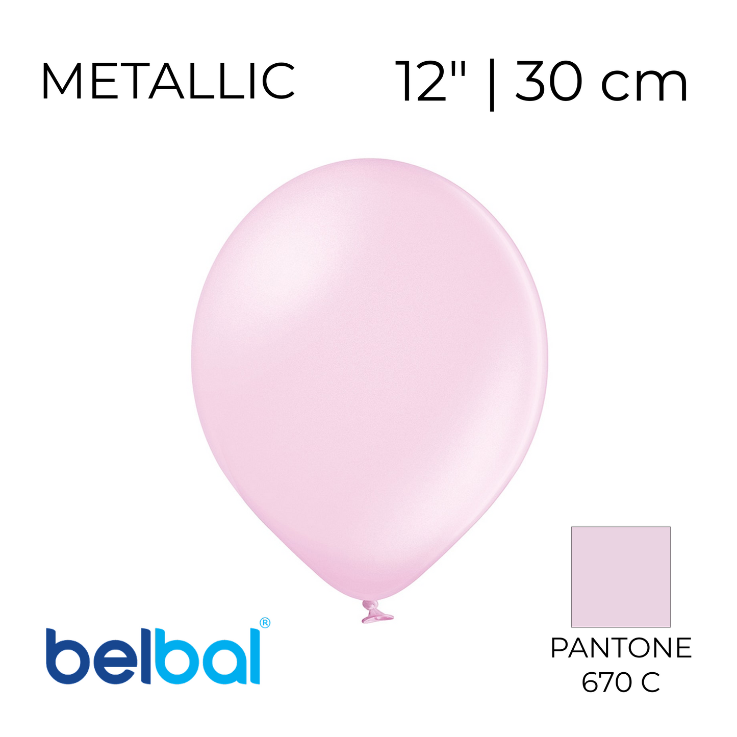 Belbal 12” | Metallic 071 Pink (50 pcs)