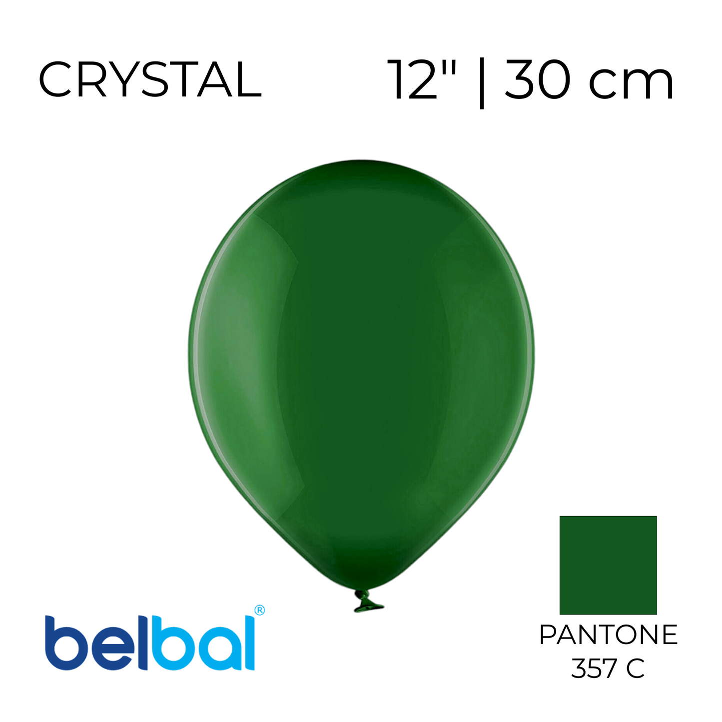 Belbal 12” | Crystal 035 Green (50 pcs)