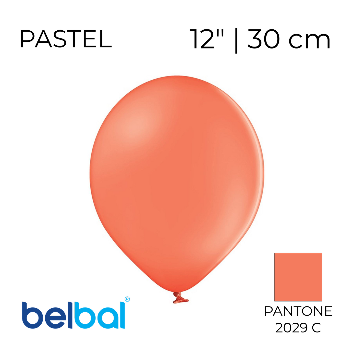 Belbal 12” | Pastel 455 Coral (50 pcs)
