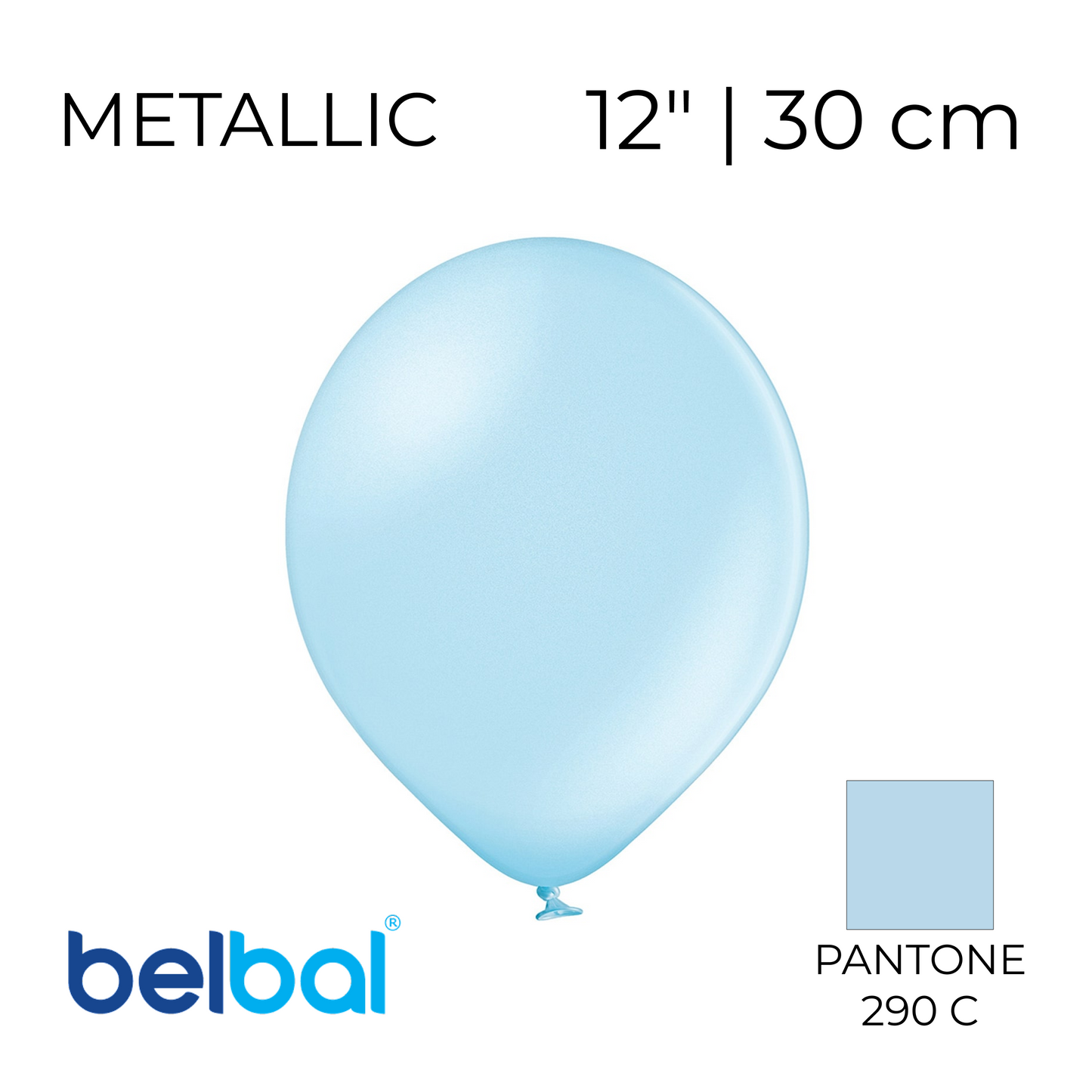 Belbal 12” | Metallic 073 Light Blue (50 pcs)