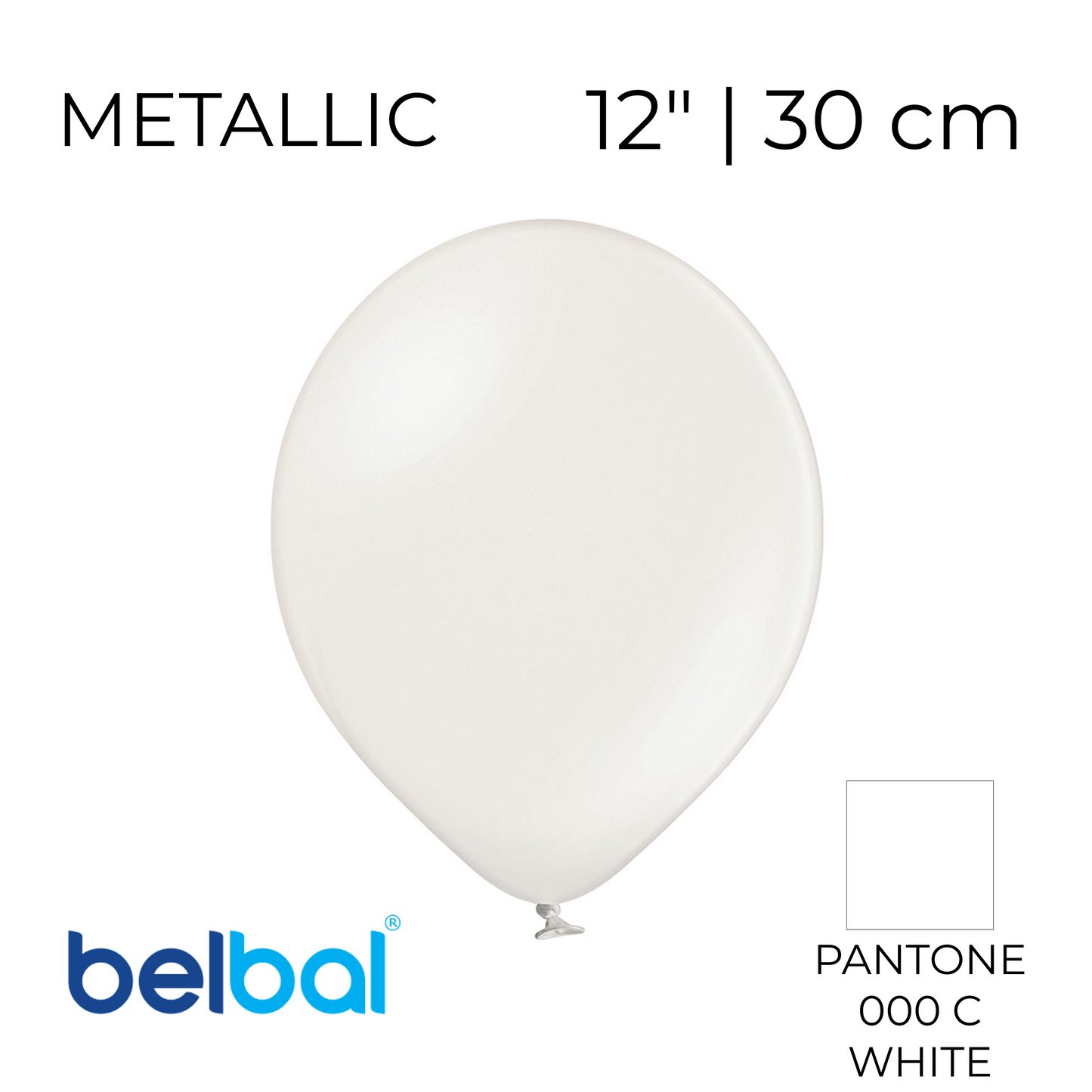 Belbal 12” | Metallic 070 Pearl (50 pcs)