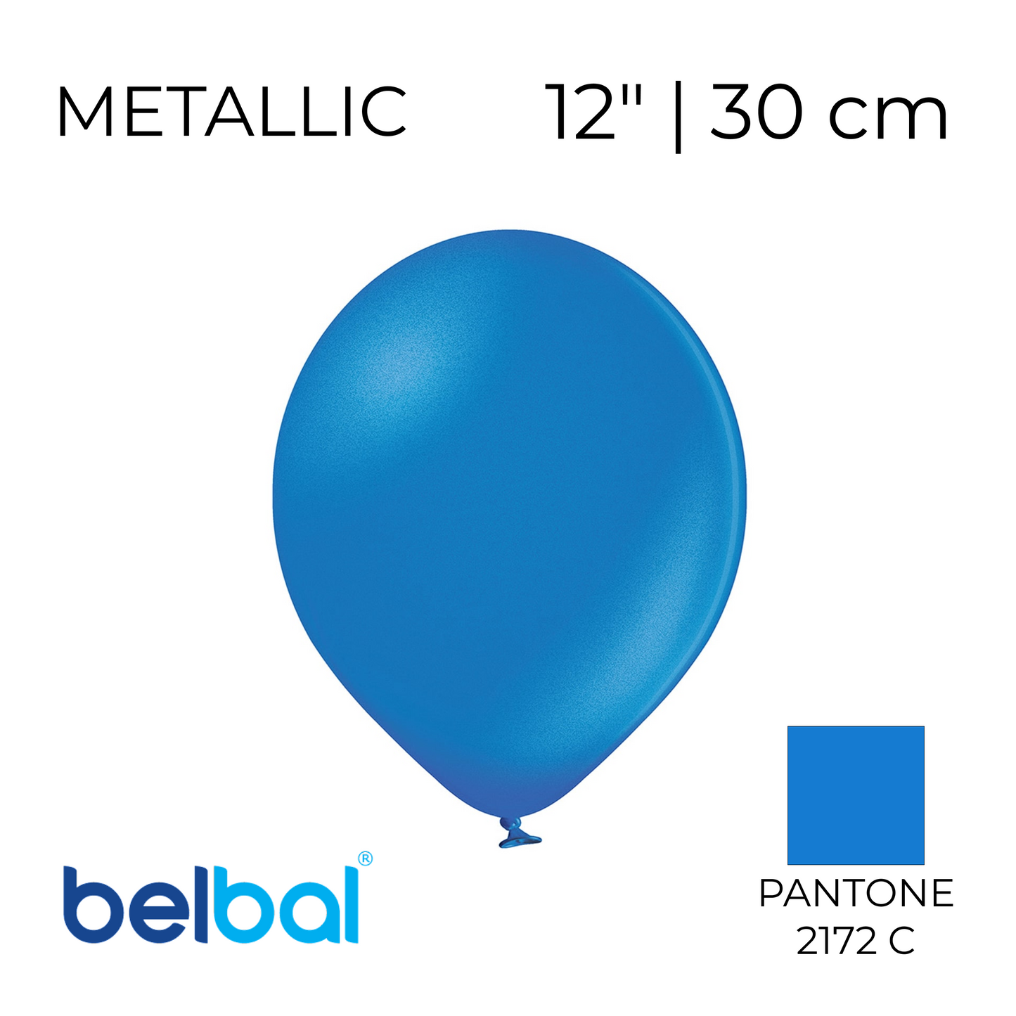 Belbal 12” | Metallic 065 Blue (50 pcs)