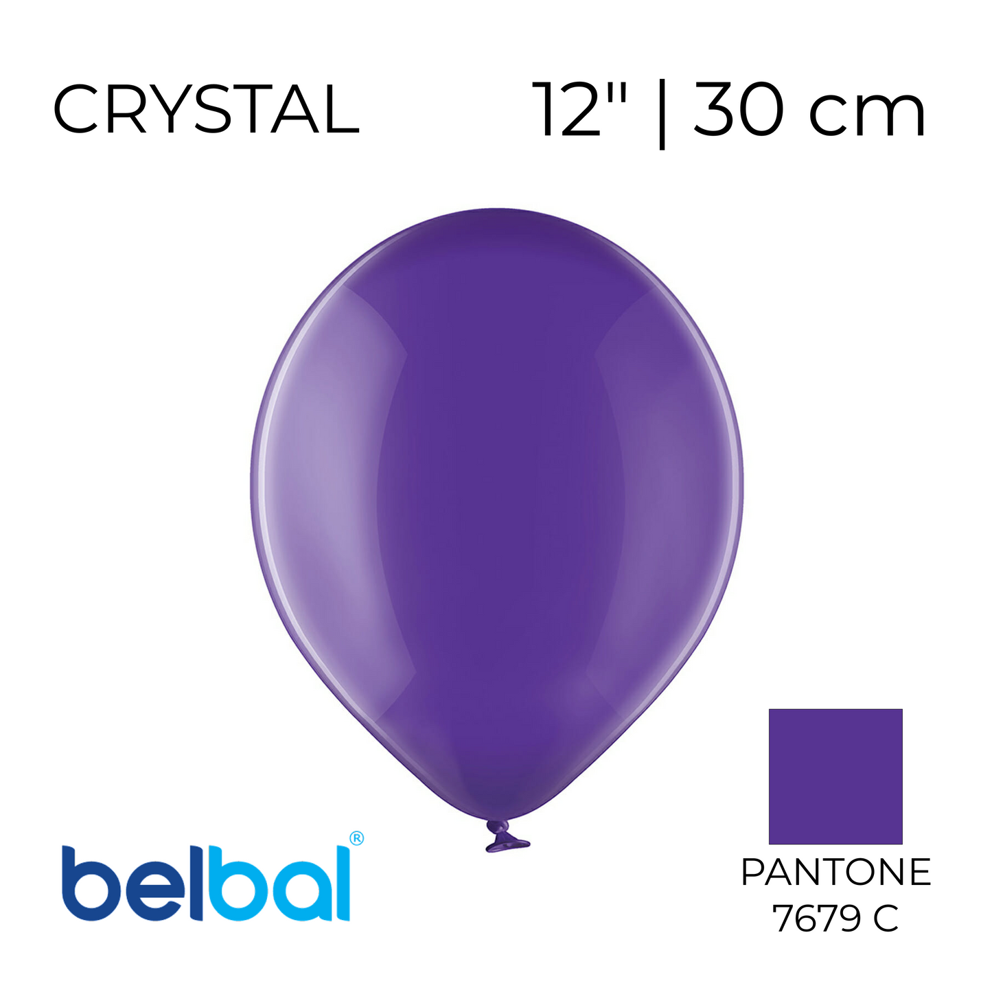 Belbal 12” | Crystal 023 Purple (50 pcs)