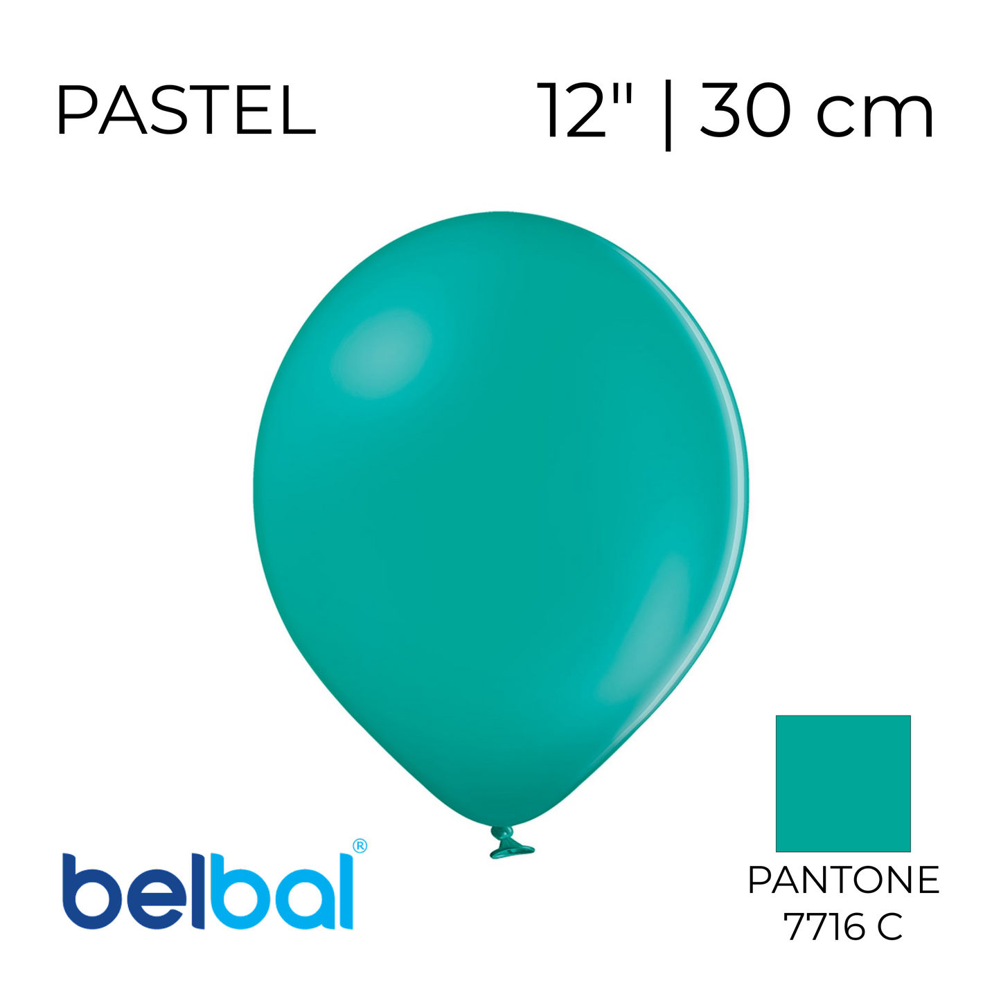 Belbal 12” | Pastel 013 Turquoise (50 pcs)