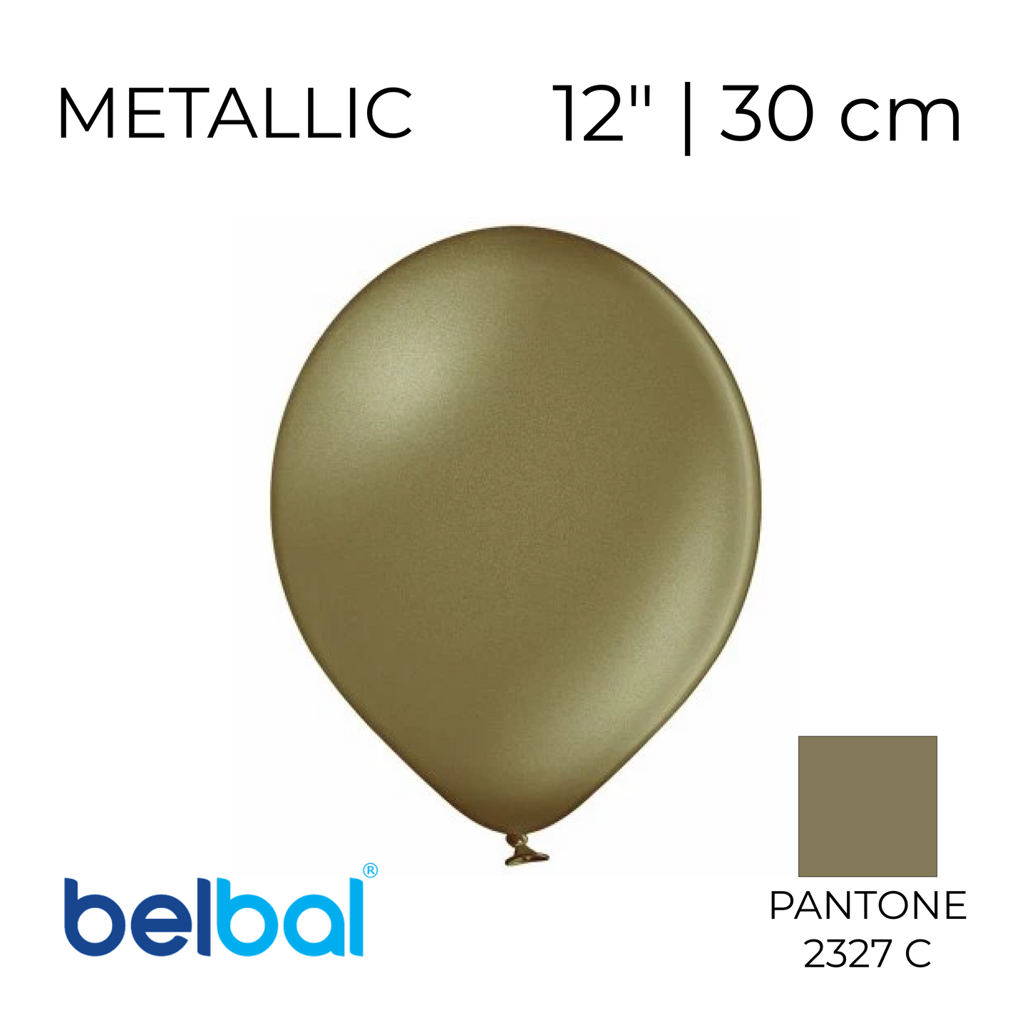 Belbal 12” | Metallic 152 Almond (50 pcs)