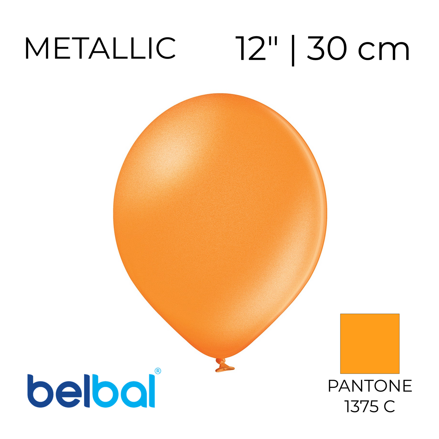Belbal 12” | Metallic 081 Orange (50 pcs)