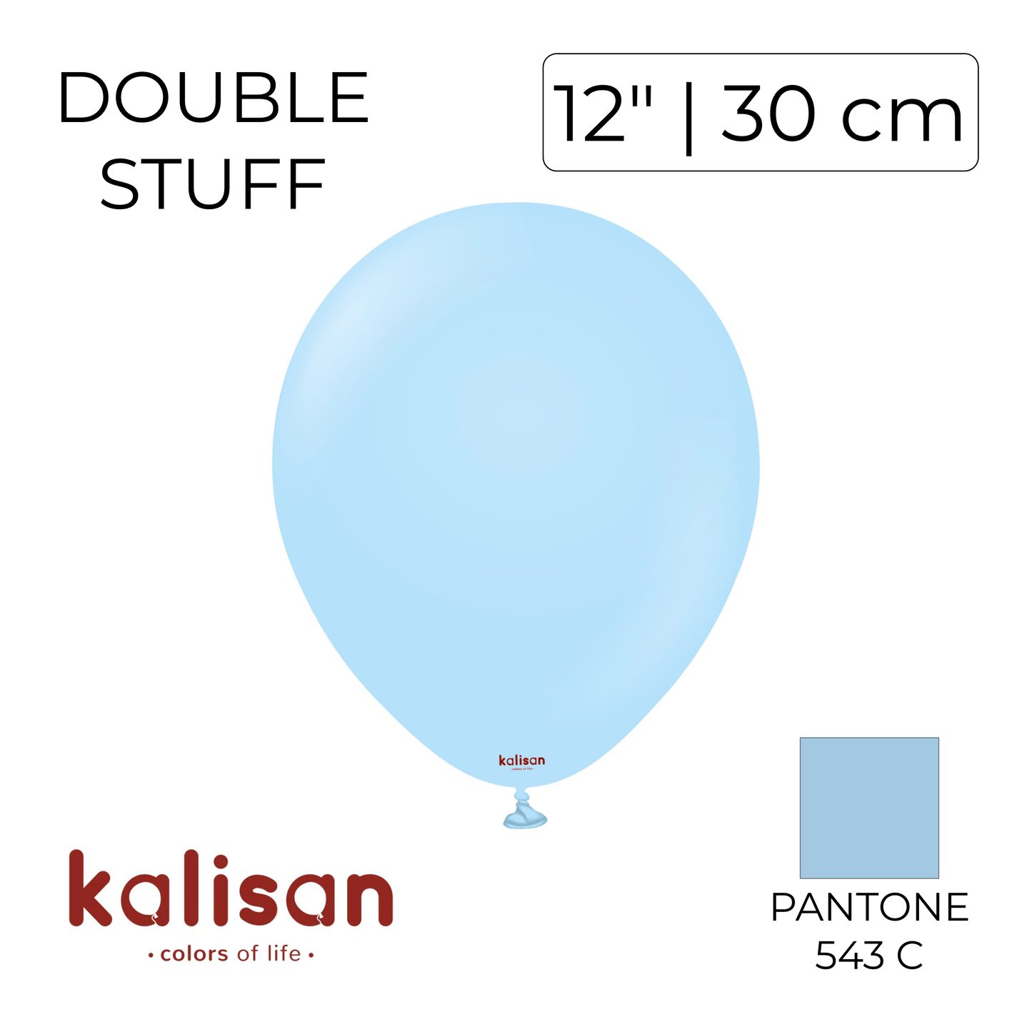 Double Stuff Kalisan 12" Baby Blue | 37 in 20 (25 pcs)