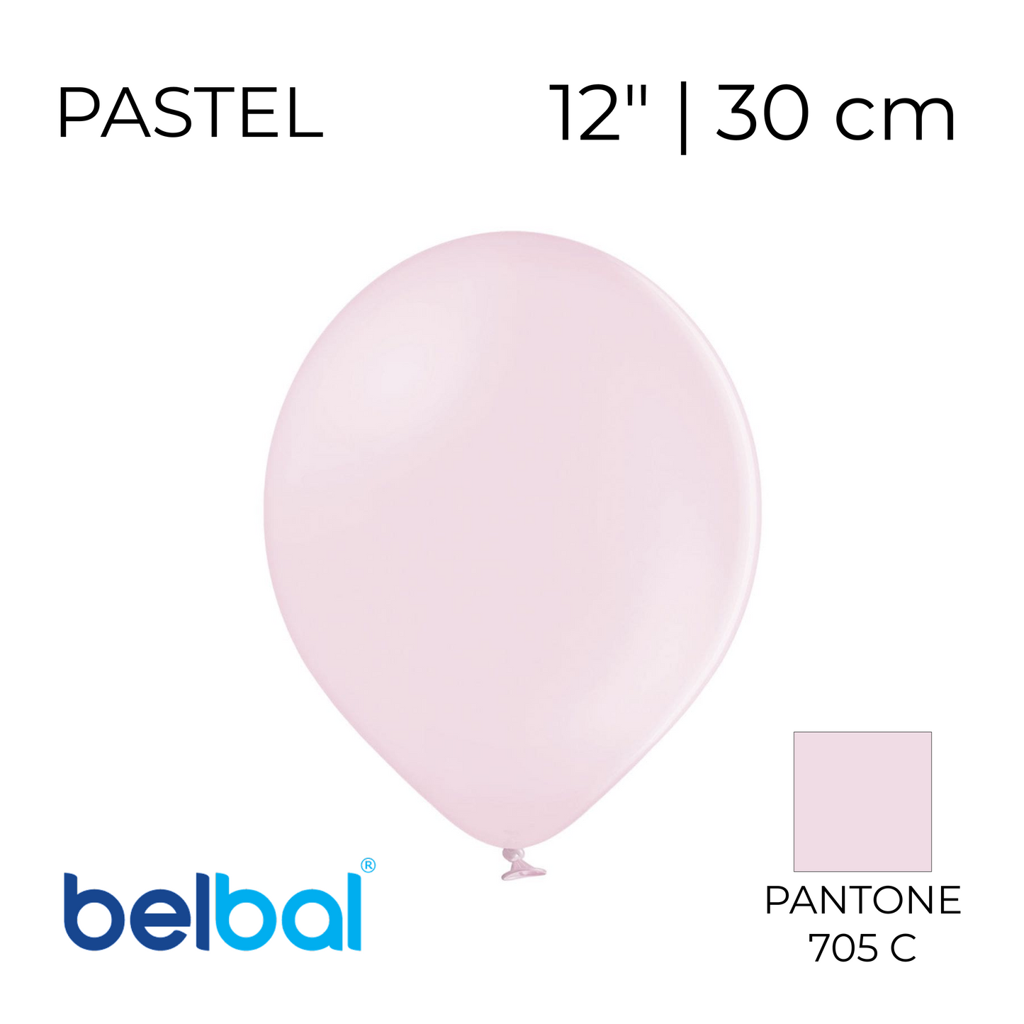 Belbal 12” | Pastel 454 Soft Pink (50 pcs)