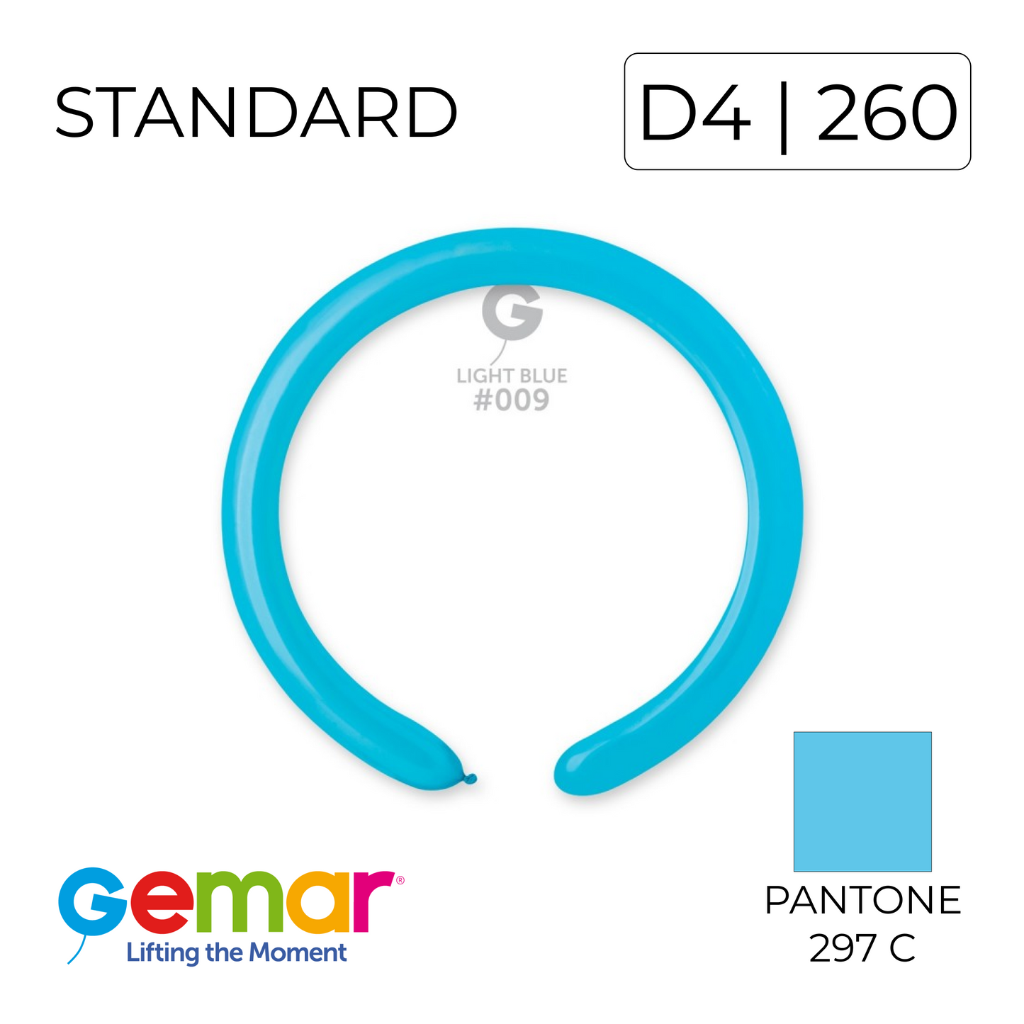 Gemar 260 | Standard 009 Light Blue (100 pcs)