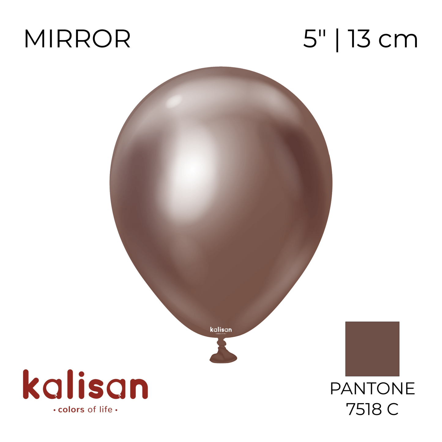 Kalisan 5" | Mirror 115 Chocolate (100 pcs)