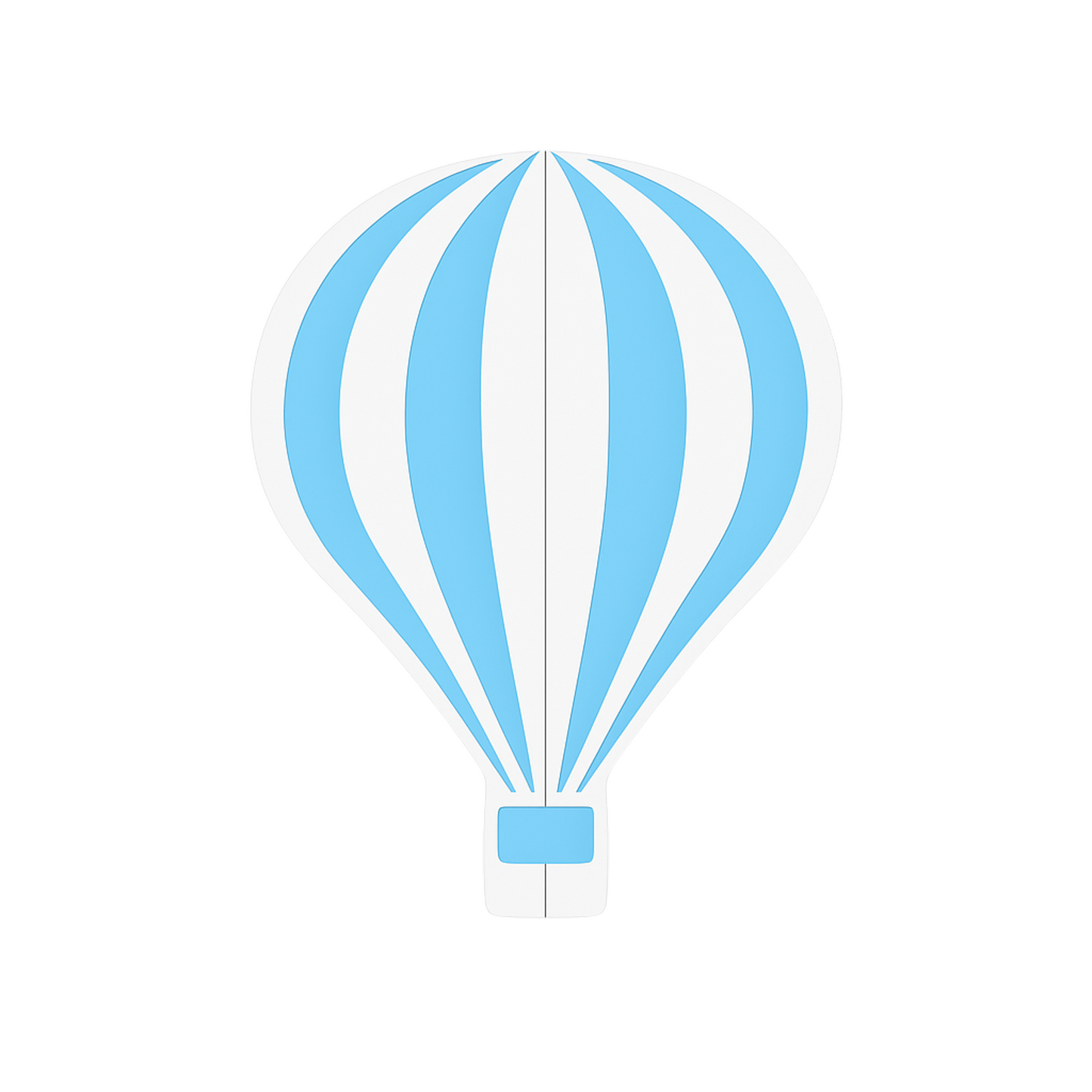 Wooden Hot Air Balloon - Painted (1 pc)