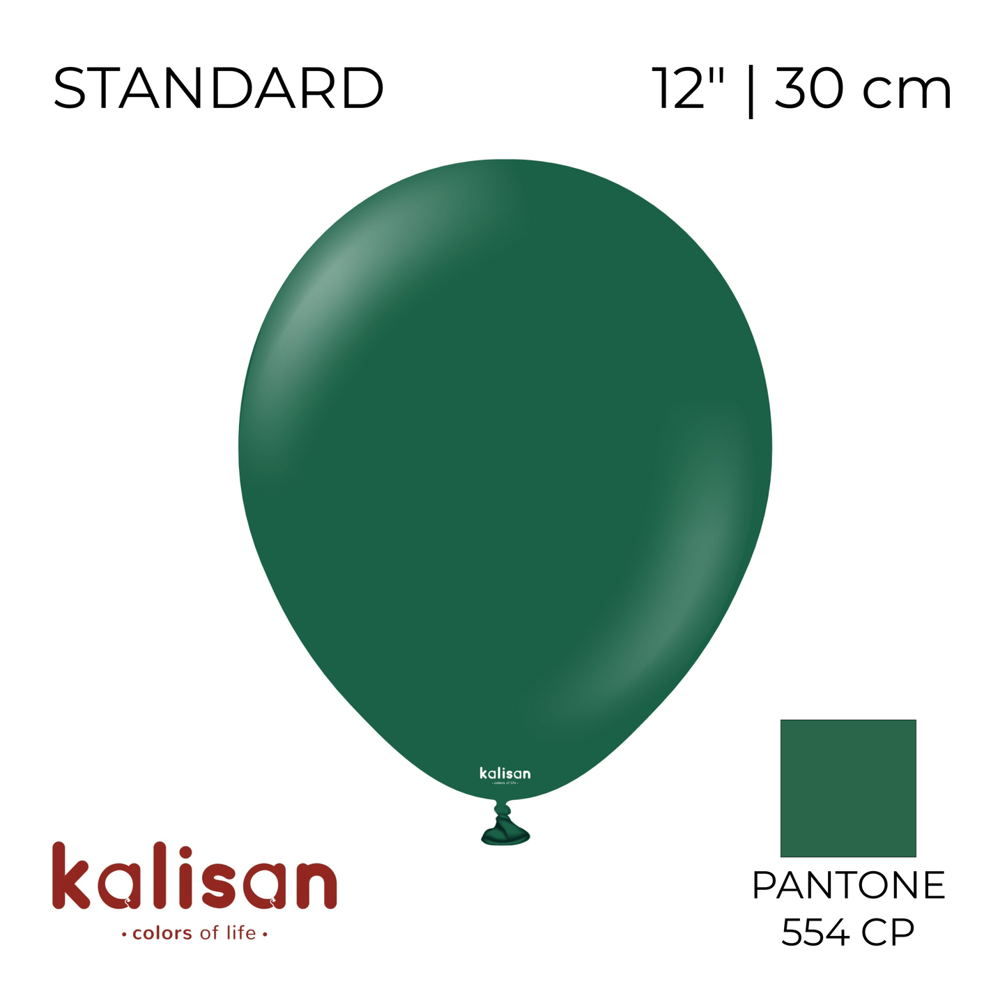 Kalisan 12" | Standard 48 Dark Green (100 pcs)
