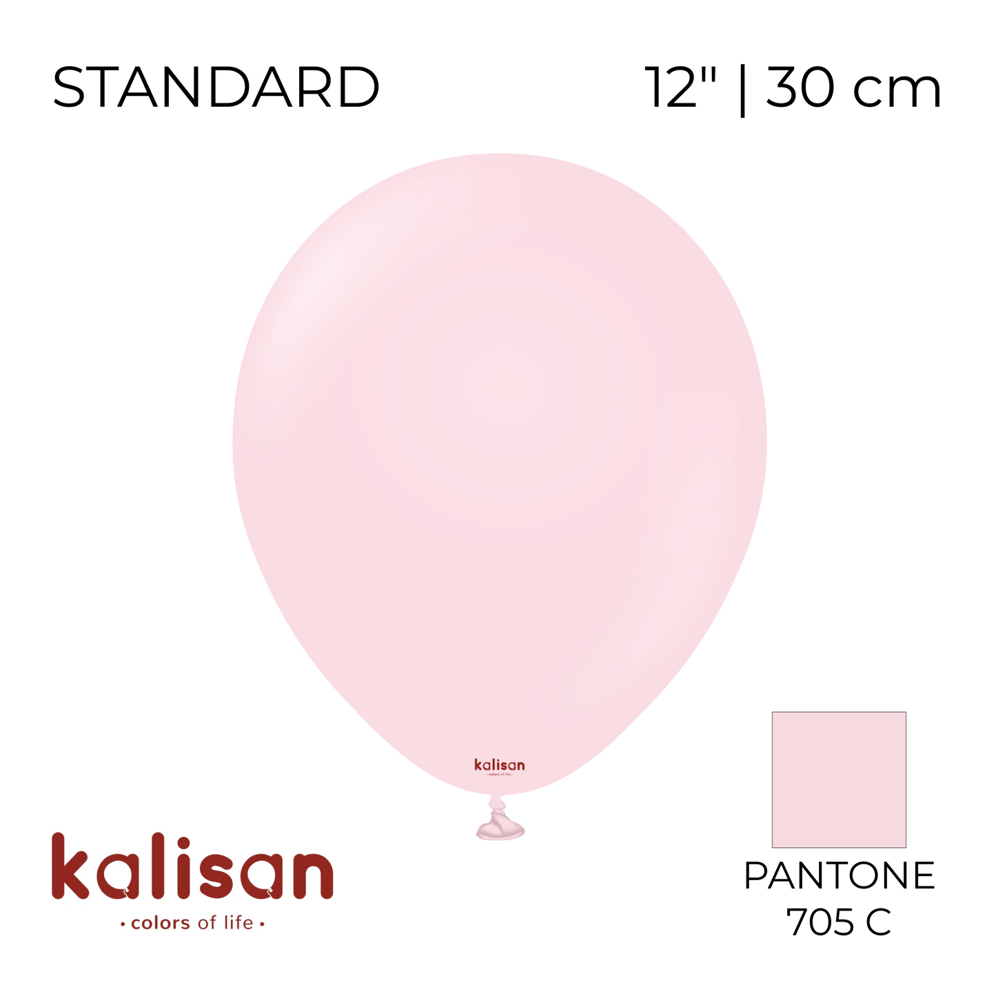 Kalisan 12" | Standard 31 Light Pink (100 pcs)