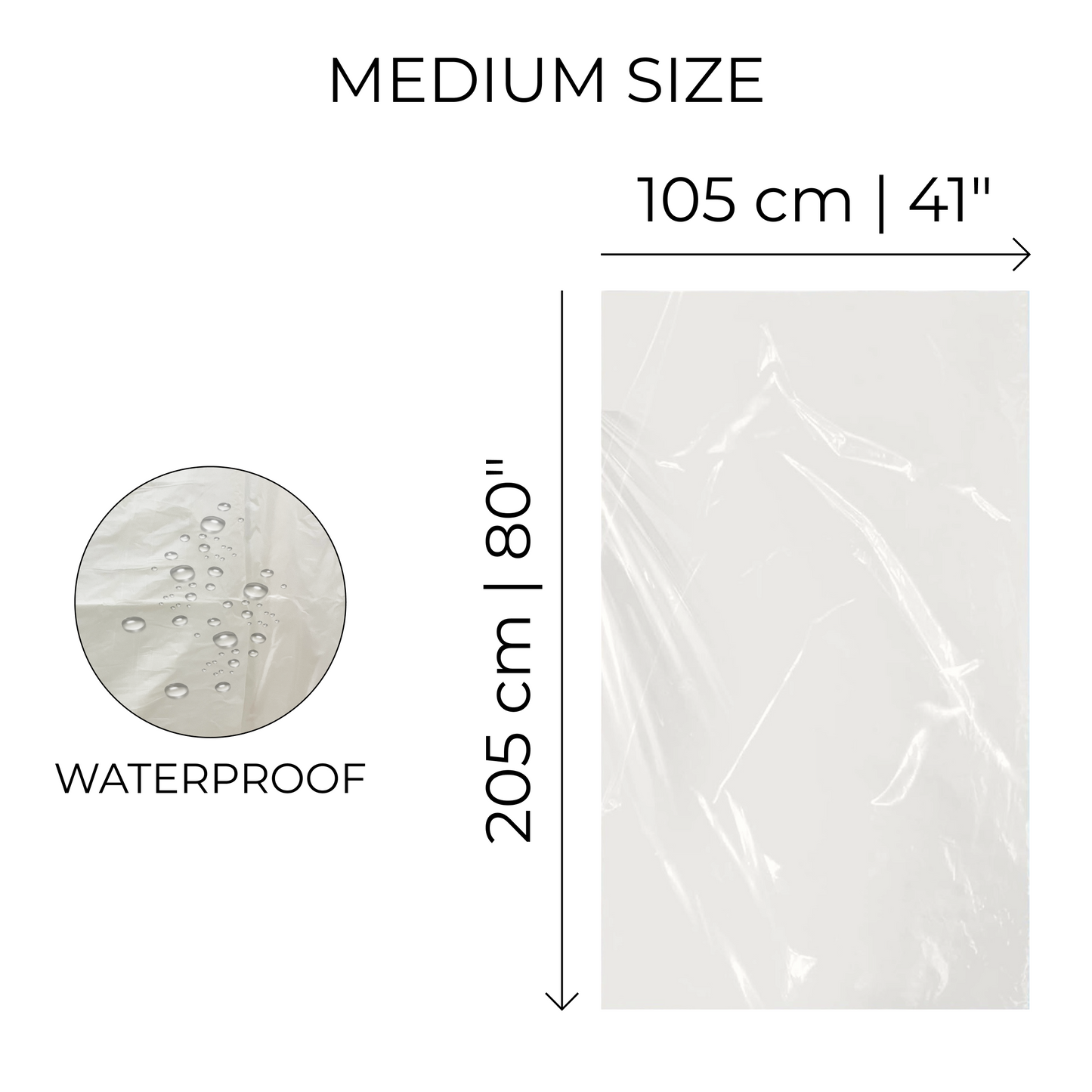Balloon Transport Bags for 20 Inflated Balloons - Clear (50 pcs)