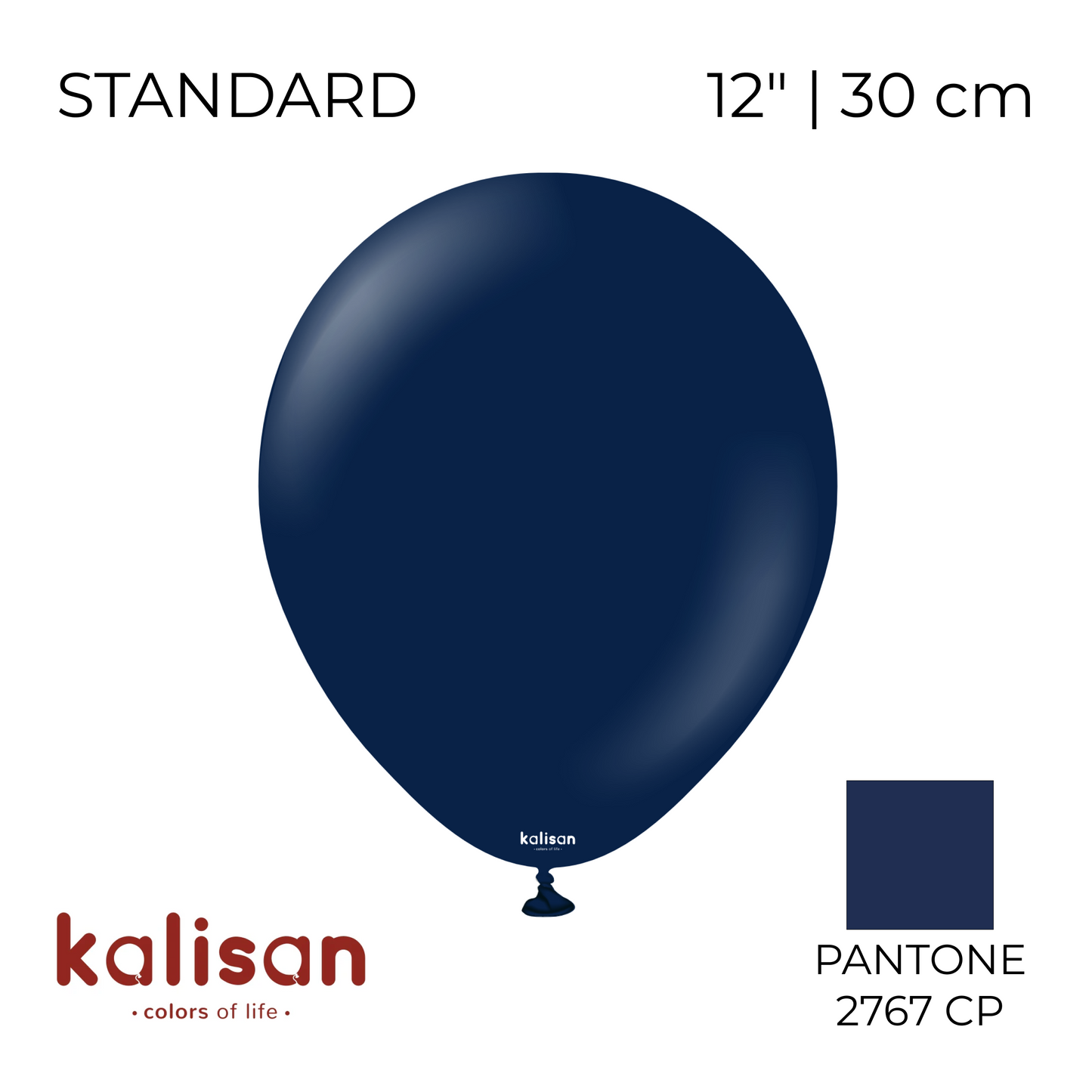 Kalisan 12" | Standard 41 Navy (100 pcs)
