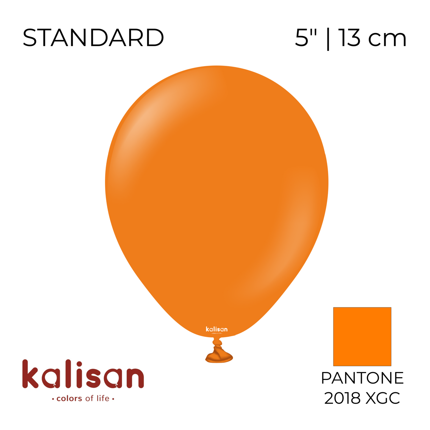 Kalisan 5" | Standard 25 Orange (100 pcs)