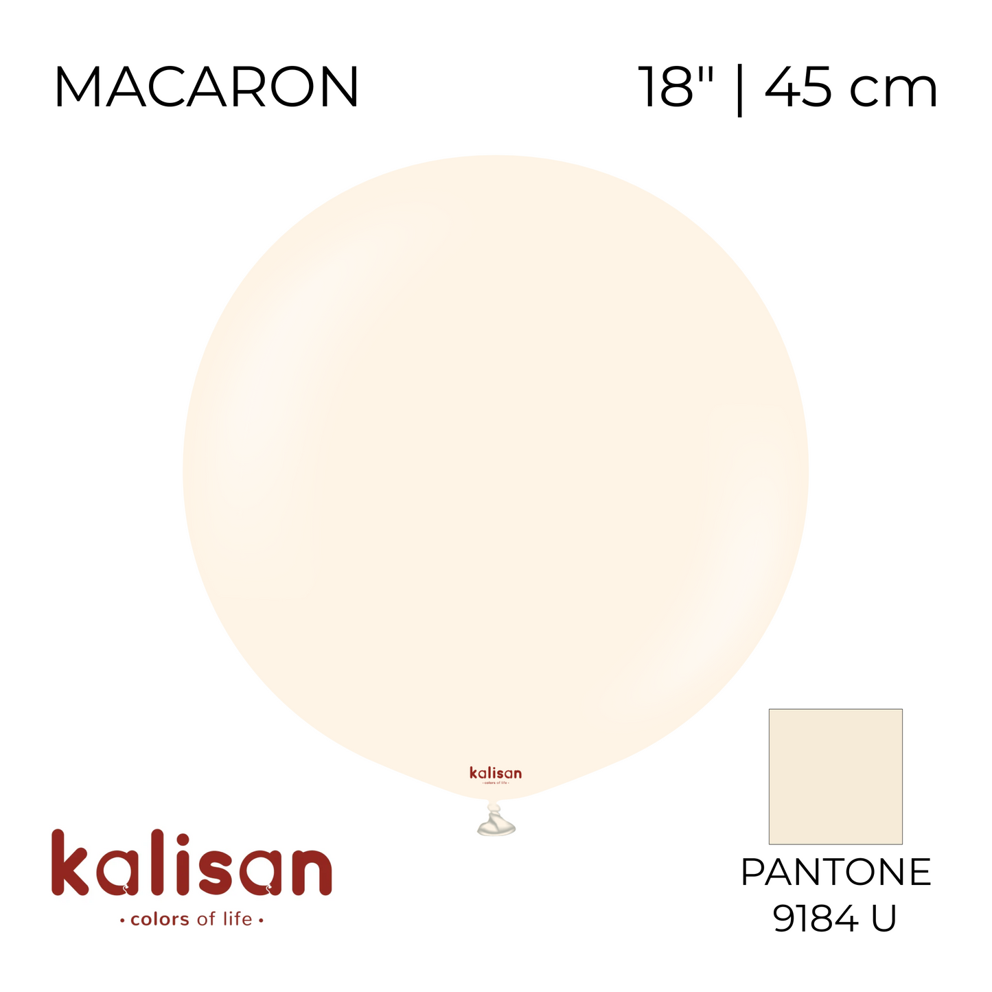 Kalisan 18" | Macaron 07 Pale Salmon (25 pcs)