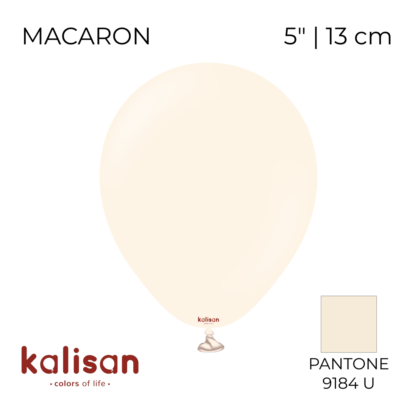 Kalisan 5" | Macaron 07 Pale Salmon (100 pcs)