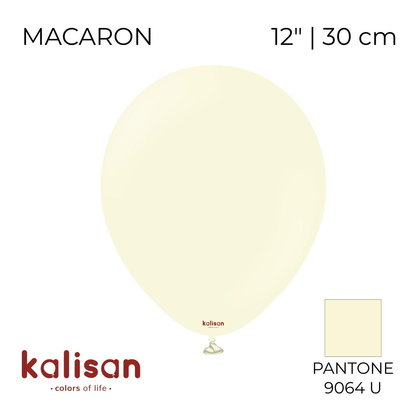 Kalisan 12" | Macaron 03 Pale Yellow (100 pcs)