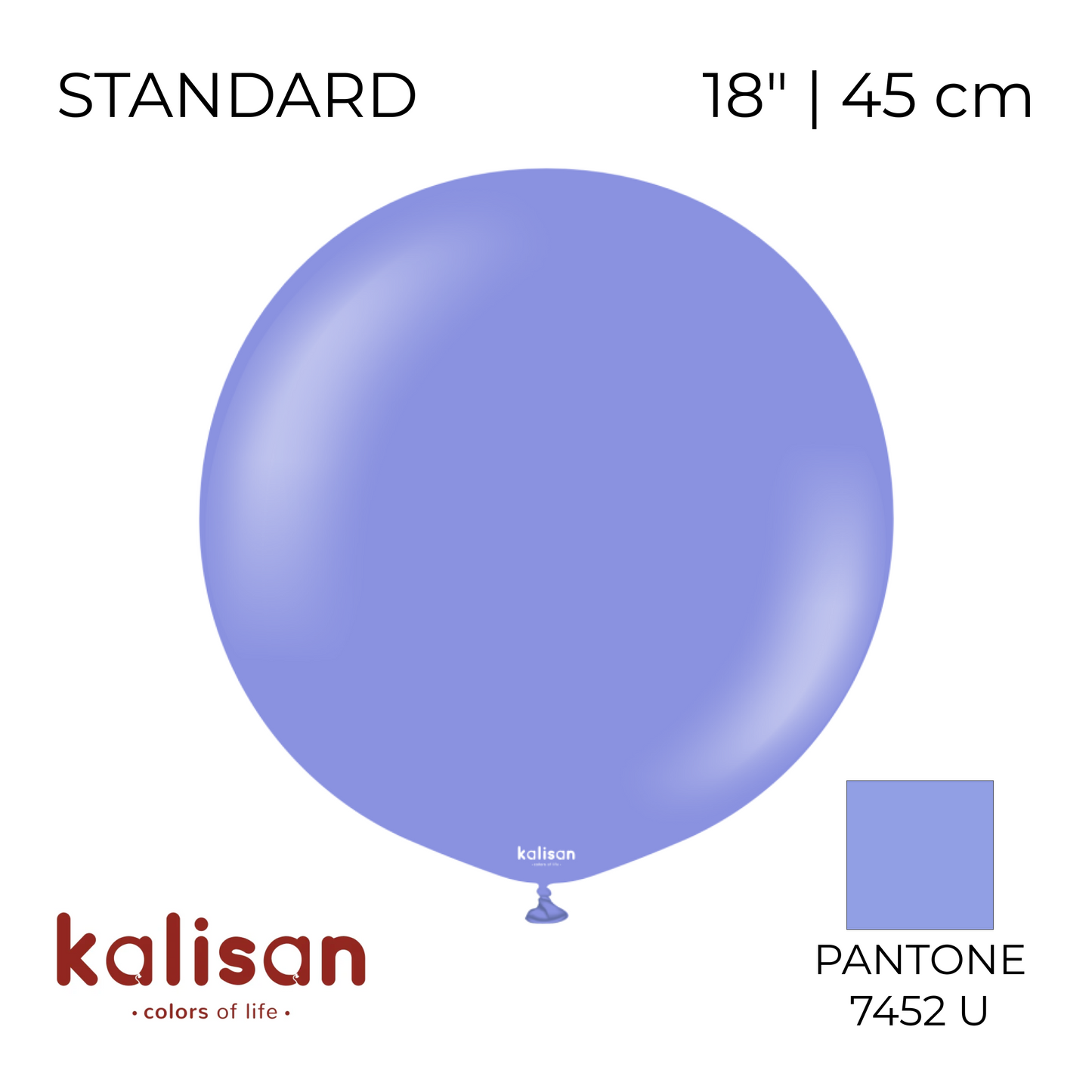 Kalisan 18" | Standard 72 Periwinkle (25 pcs)