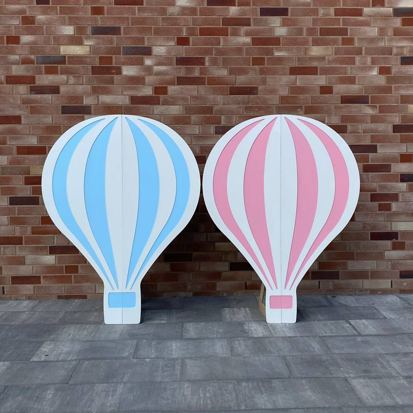 Wooden Hot Air Balloon - Painted (1 pc)