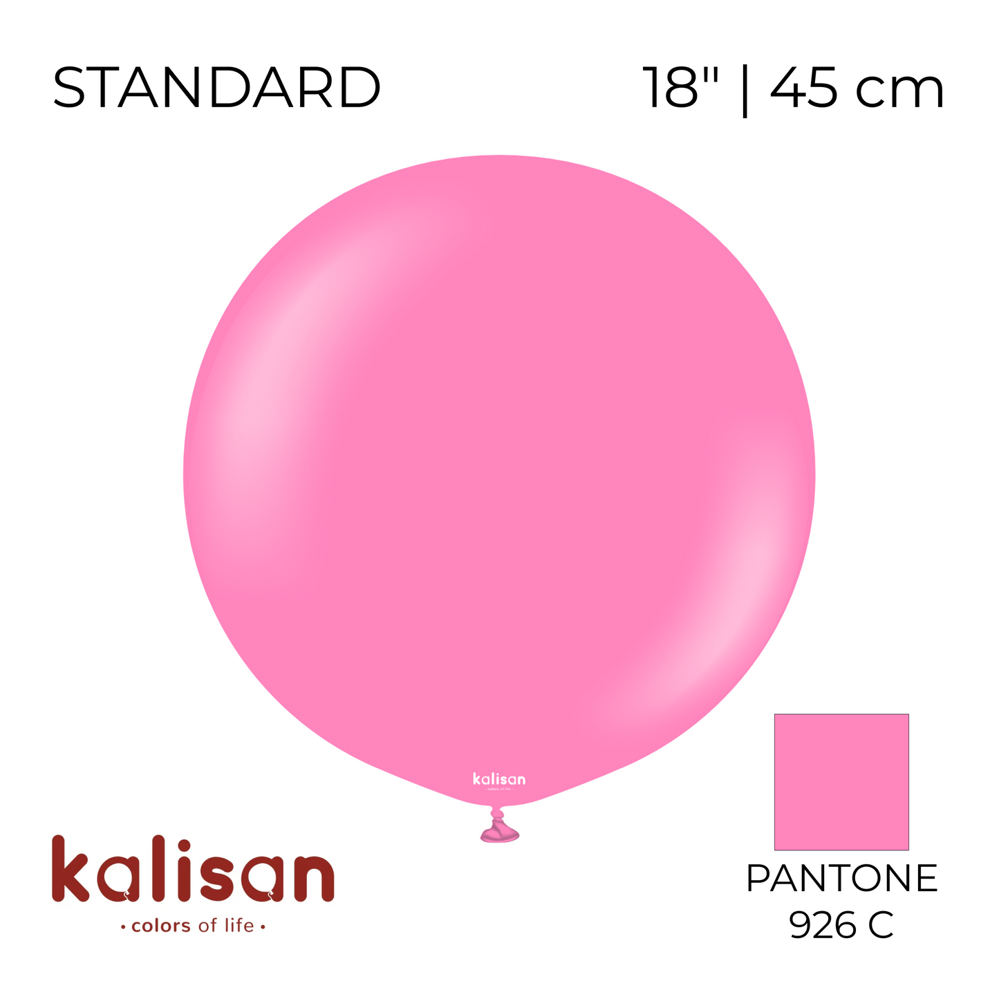 Kalisan 18" | Standard 68 Queen Pink (25 pcs)