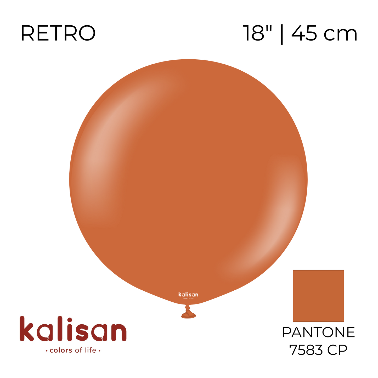 Kalisan 18" | Retro 61 Rust Orange (25 pcs)
