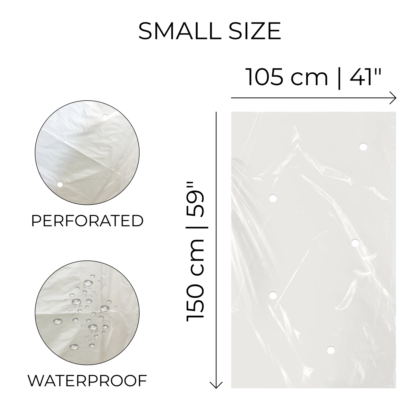 Balloon Transport Bags for 15 Inflated Balloons - Clear (50 pcs)