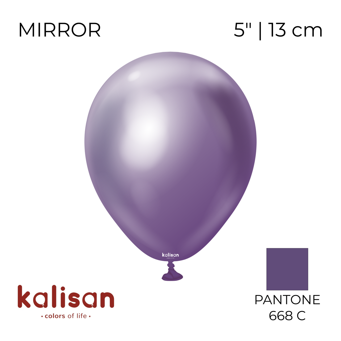 Kalisan 5" | Mirror 106 Violet (100 pcs)