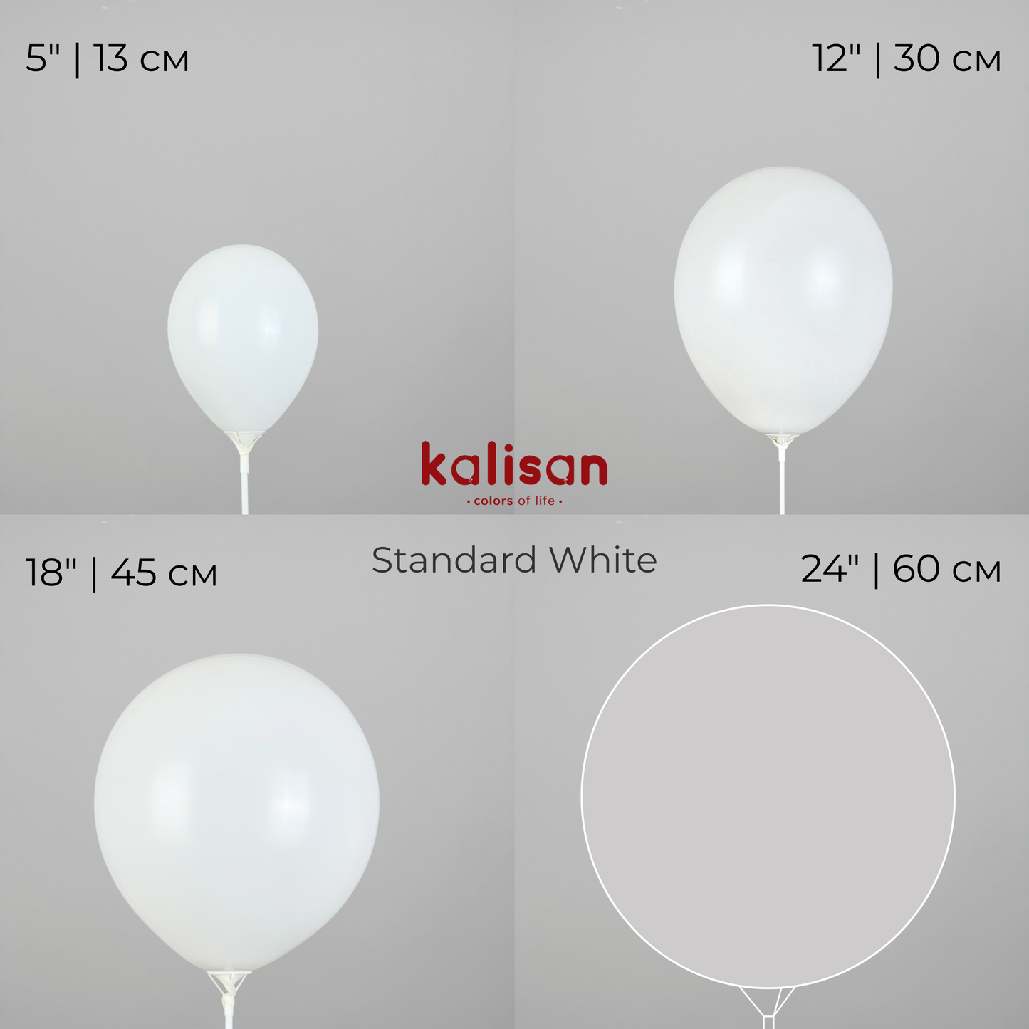 Kalisan 18" | Standard 20 White (25 pcs)