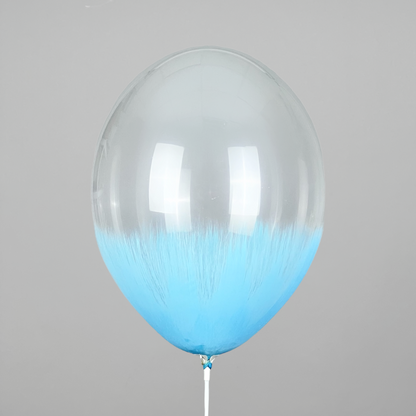 Print 002 Belbal 12" | Brush Blue on Transparent with Glitter (25 pcs)