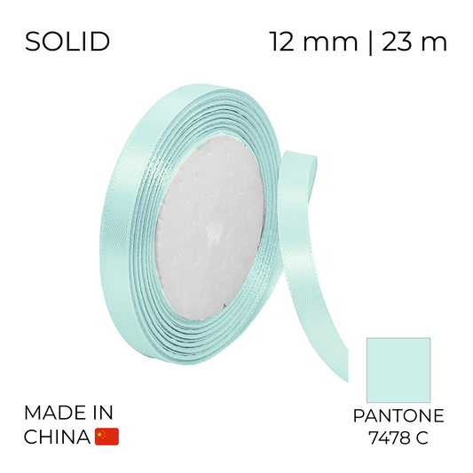 Satin Ribbon 12 mm 006 Mint 23 m (1 pc)