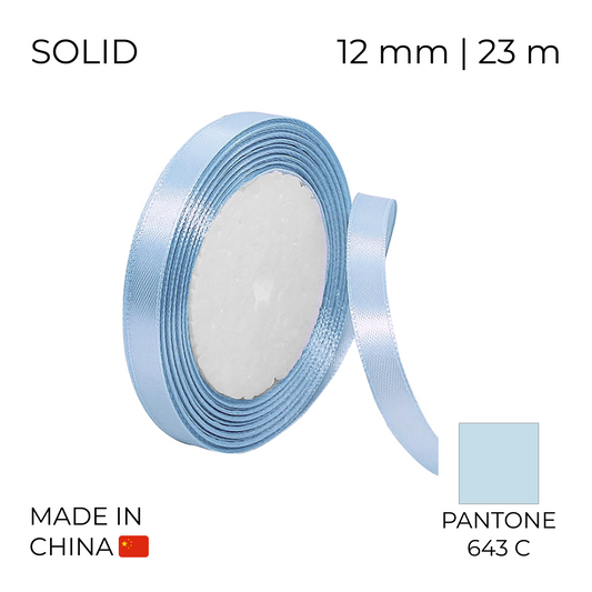 Satin Ribbon 12 mm 010 Light Blue 23 m (1 pc)