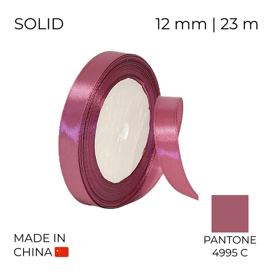 Satin Ribbon 12 mm 018 Pink Dust 23 m (1 pc)