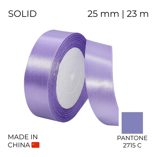 Satin Ribbon 25 mm 027 Lilac 23 m (1 pc)