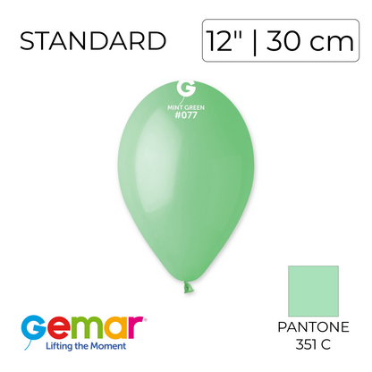 Gemar 12" | Standard 077 Mint Green (100 pcs)