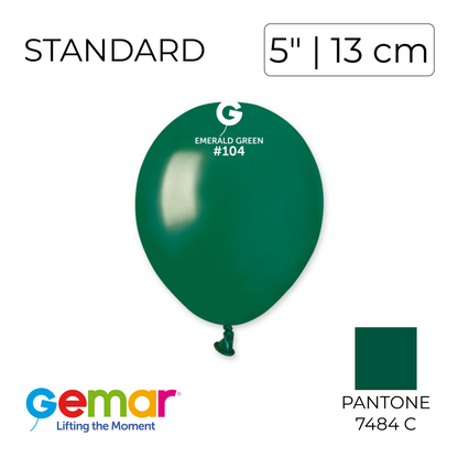 Gemar 5" | Standard 104 Emerald Green (100 pcs)