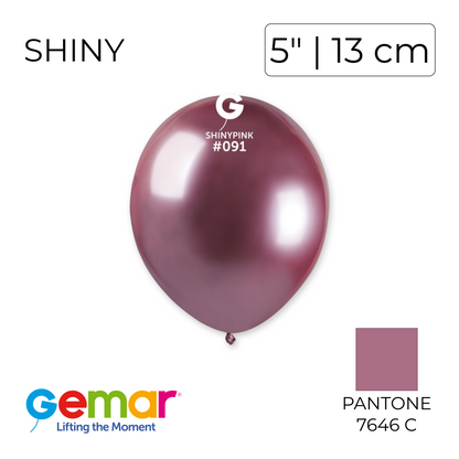 Gemar 5" | Shiny 091 Pink (100 pcs)