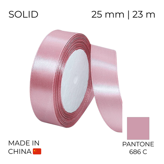 Satin Ribbon 25 mm 030 Pink Blush 23 m (1 pc)
