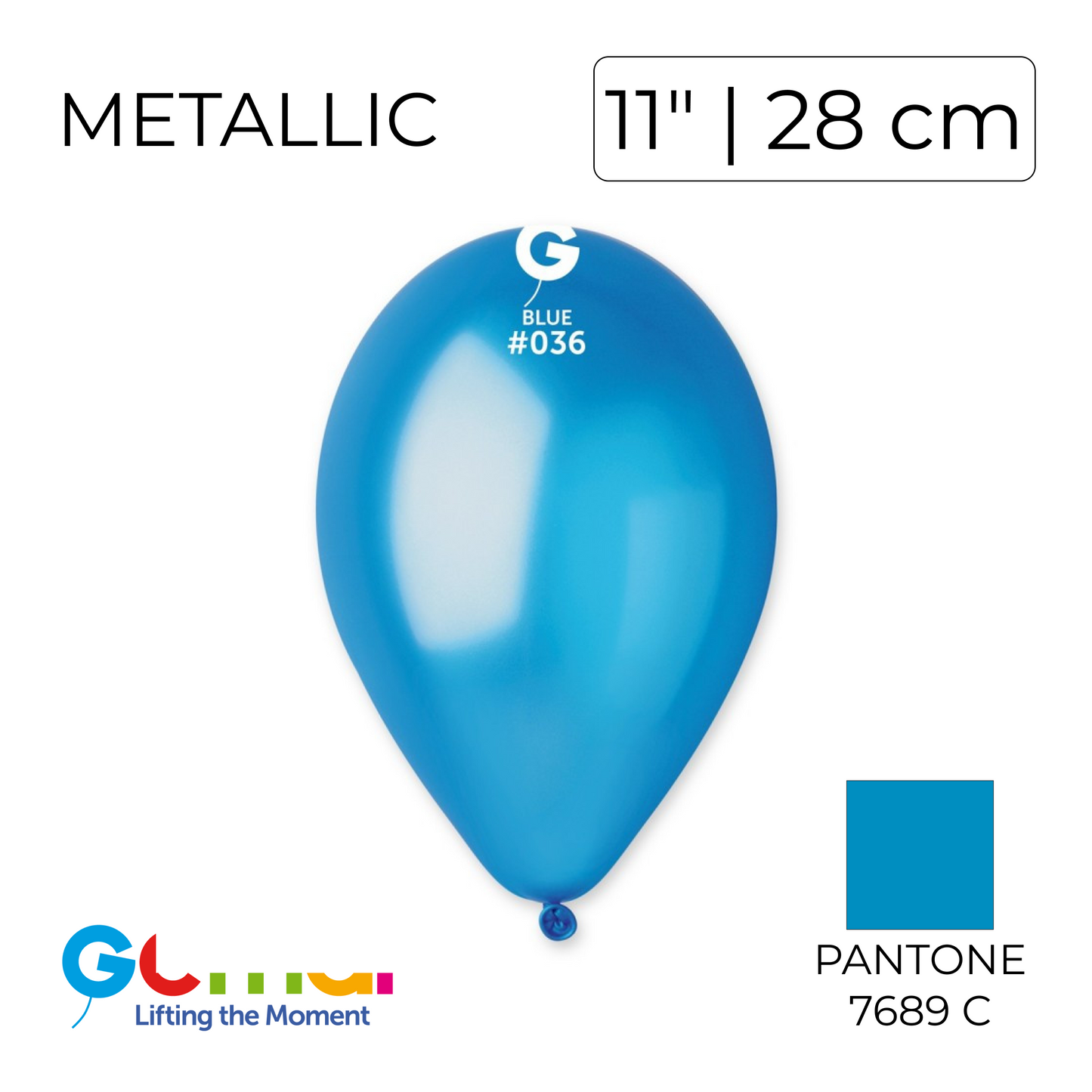 Gemar 11" | Metallic 036 Blue (100 pcs)