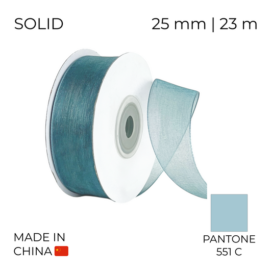 Organza Ribbon 25 mm 07 Emerald Green 23 m (1 pc)