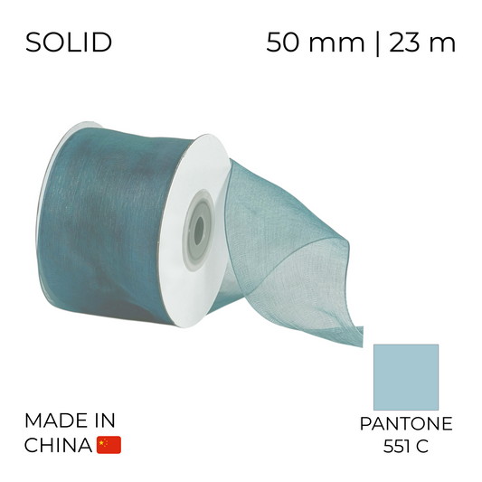 Organza Ribbon 50 mm 07 Emerald Green 23 m (1 pc)