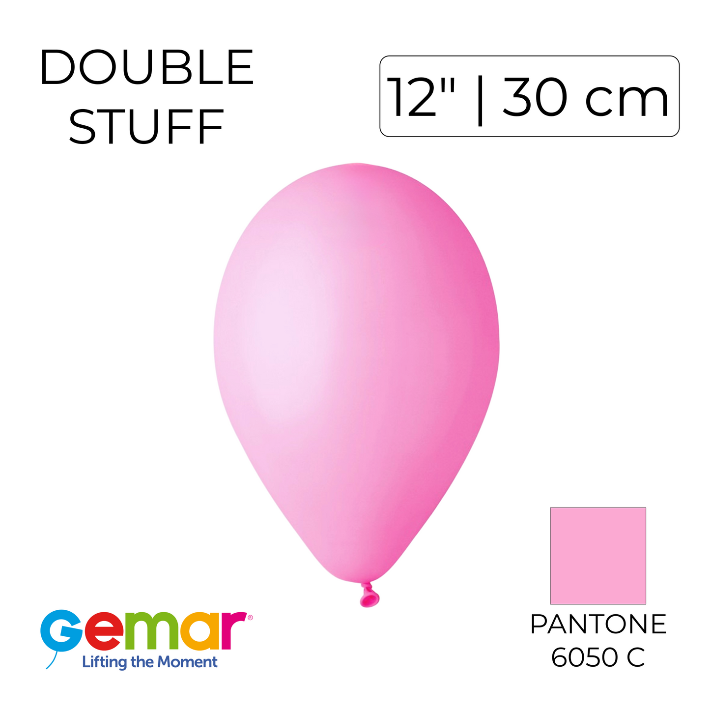 Double Stuff Gemar 12” Pink Pearl | 007 in 057 (25 pcs)