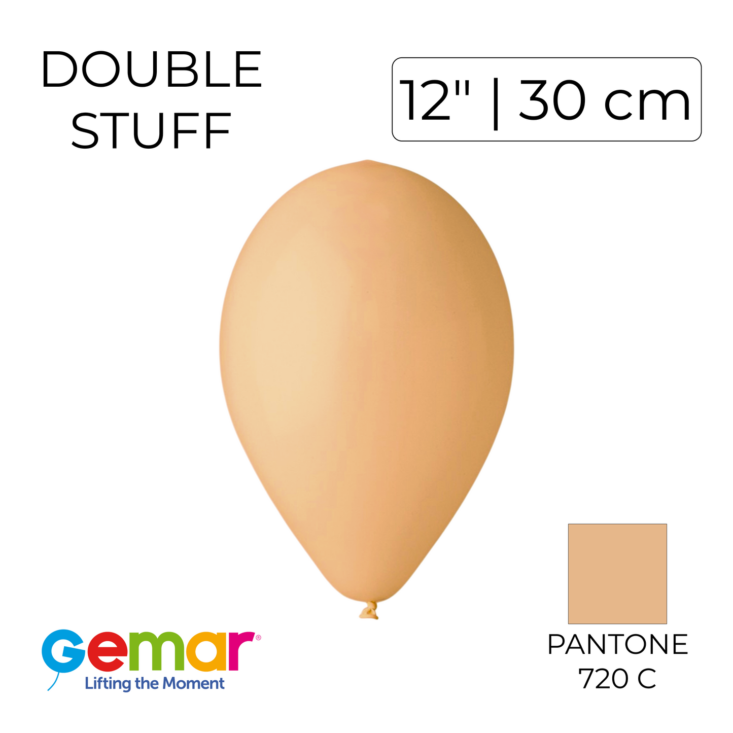 Double Stuff Gemar 12” Peach | 048 in 060 (25 pcs)