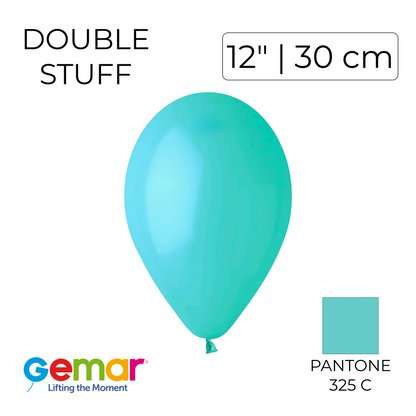 Double Stuff Gemar 12” Aquamarine | 068 in 050 (25 pcs)
