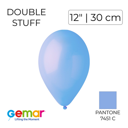 Double Stuff Gemar 12” Lilac Powder | 075 in 070 (25 pcs)