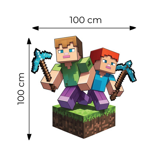 Sticker for Cardboard Cutout - Minecraft 100 x 100 cm (1 pc)