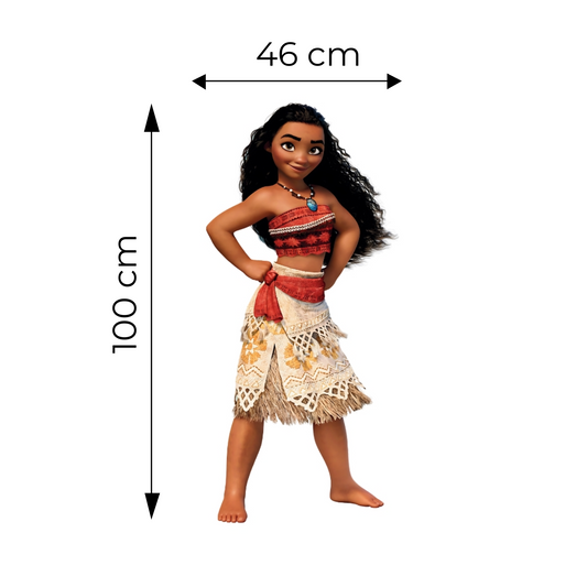 Sticker for Cardboard Cutout - Moana 100 x 46 cm (1 pc)